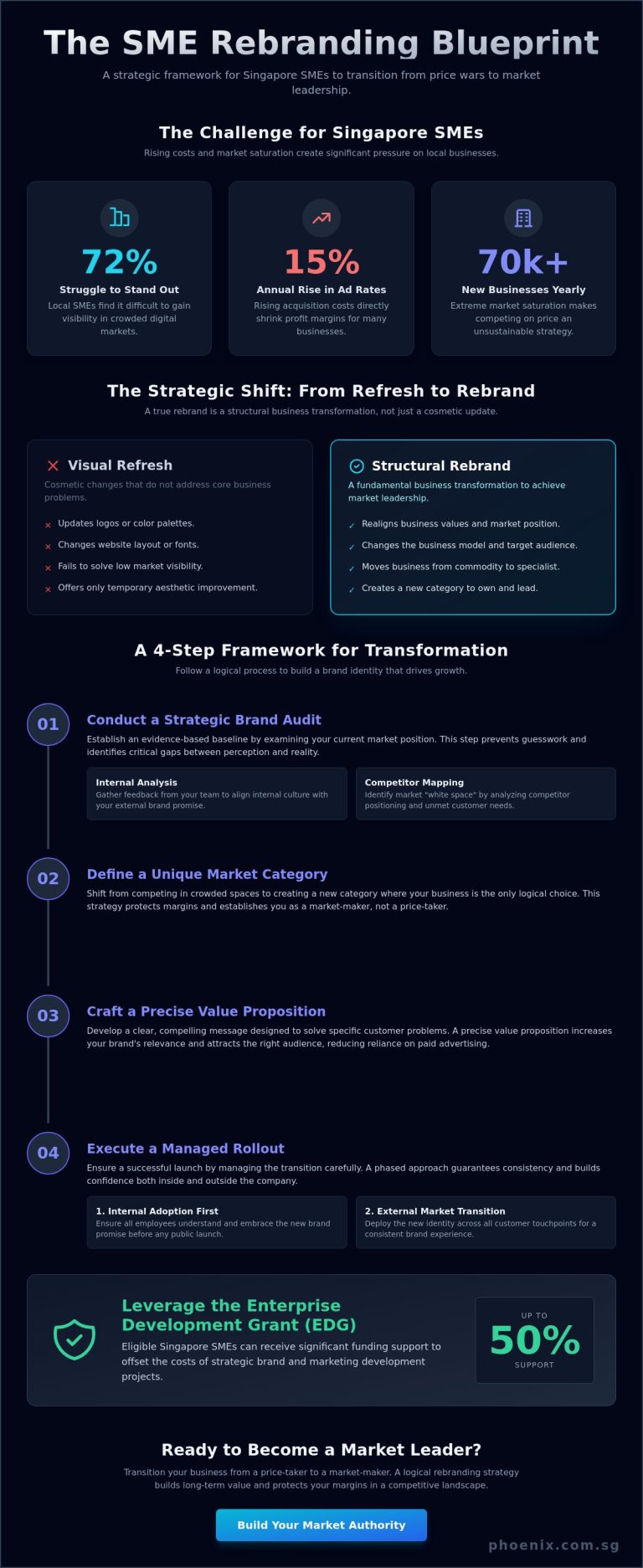 Rebranding Strategy for SMEs in Singapore: A 2026 Implementation Guide